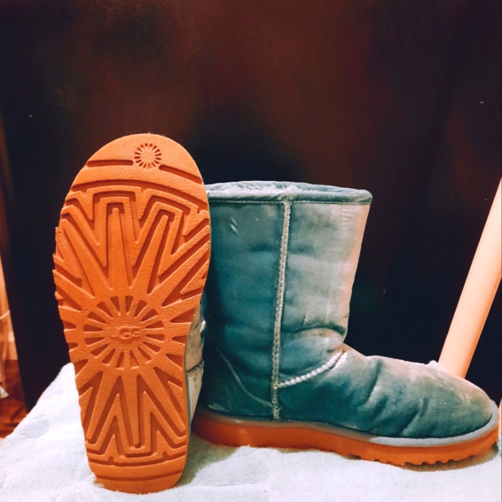 UGG Blue Suede Boots Size 8